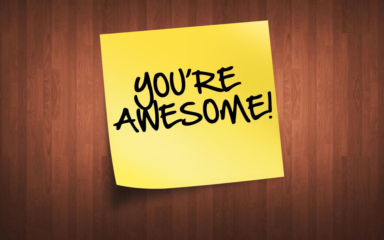 "you're awesome" image for HR employee page